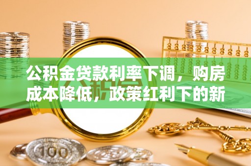 西昌公积金贷款利率下调，购房成本降低，政策红利下的新机遇