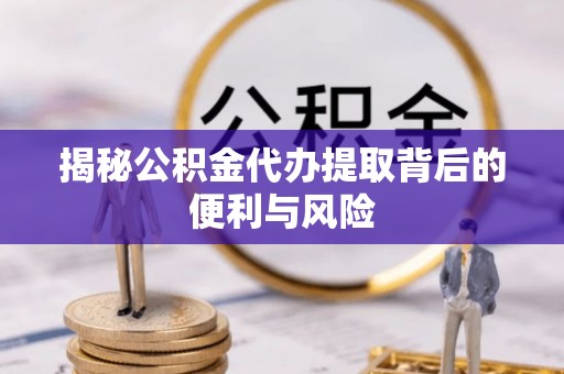 西昌揭秘公积金代办提取背后的便利与风险