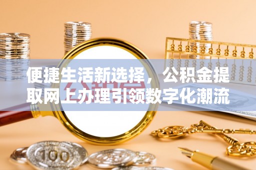 西昌便捷生活新选择，公积金提取网上办理引领数字化潮流